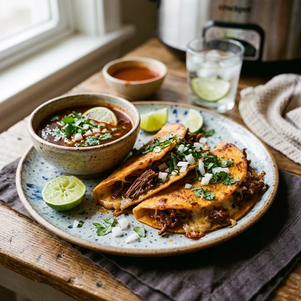 Viral Birria Tacos Easy Crockpot TikTok Famous Ultimate Recipe