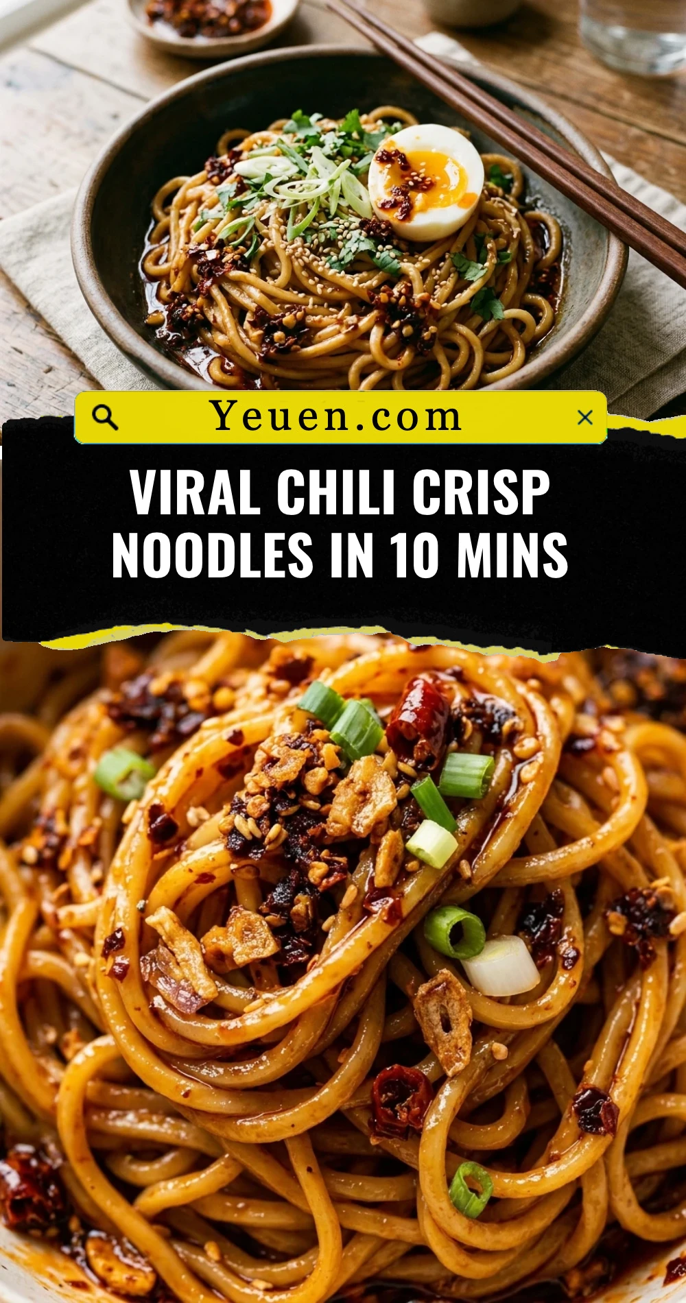 Viral Chili Crisp Noodles in 10 Mins