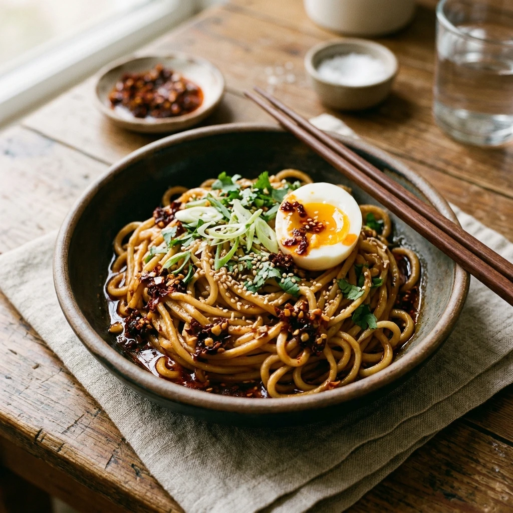 Viral Chili Crisp Noodles in 10 Mins