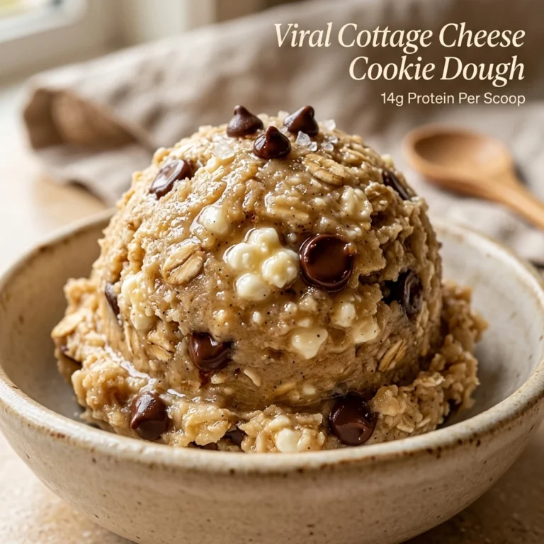 Viral Cottage Cheese Cookie Dough - 14g Protein Per Scoop