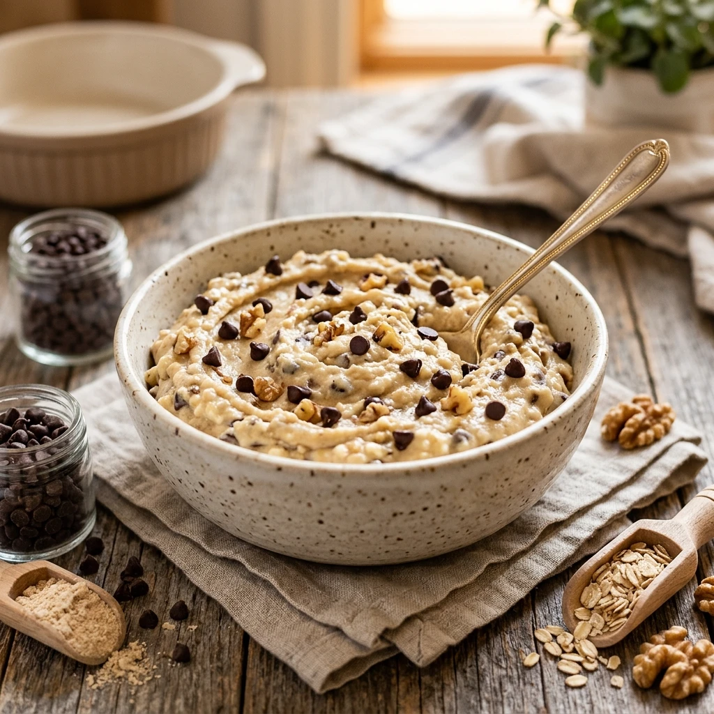 Viral Cottage Cheese Cookie Dough High Protein 3 Ingredient No Bake Under 5 Min