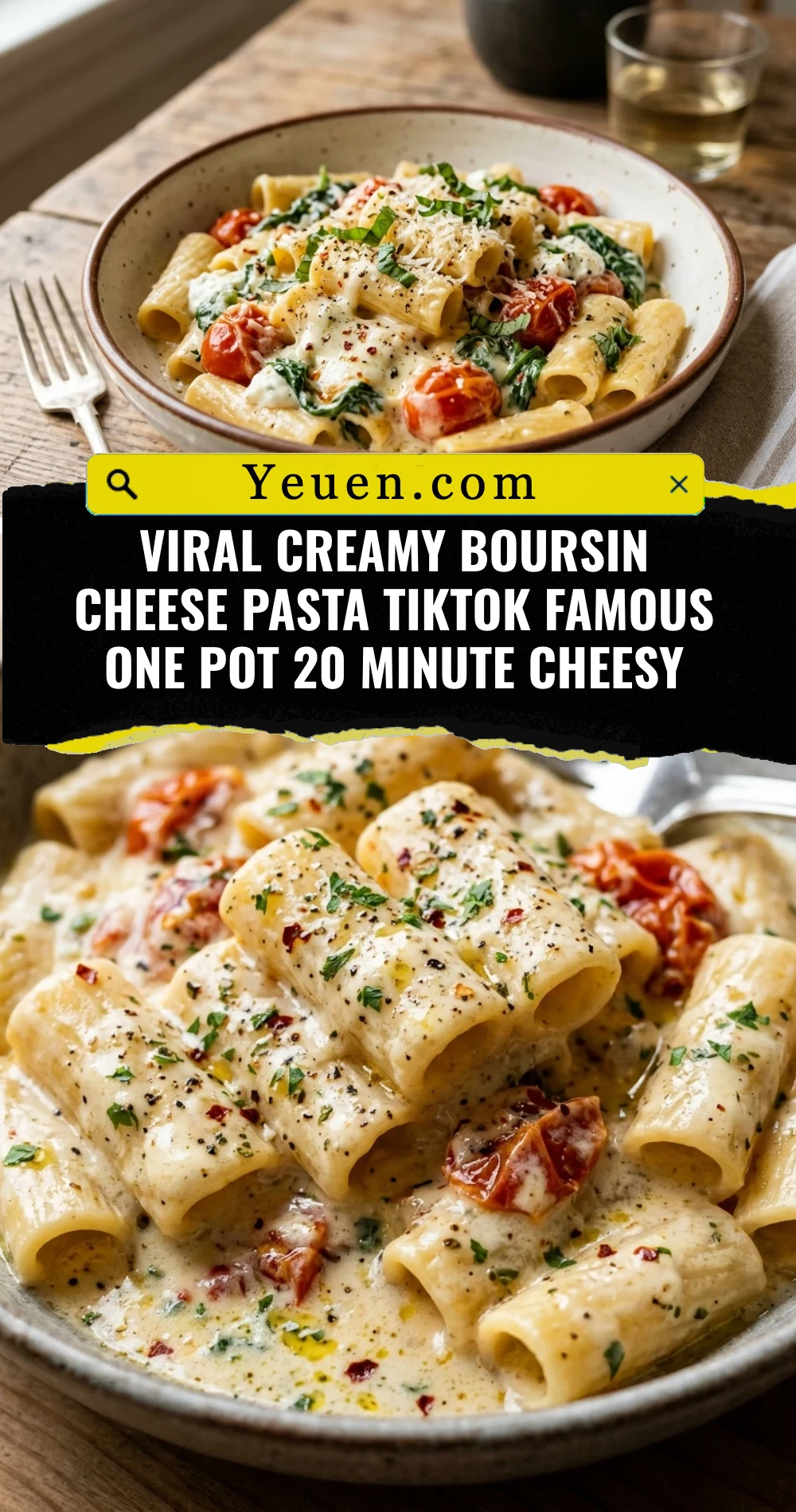 Viral Creamy Boursin Cheese Pasta TikTok Famous One Pot 20 Minute Cheesy