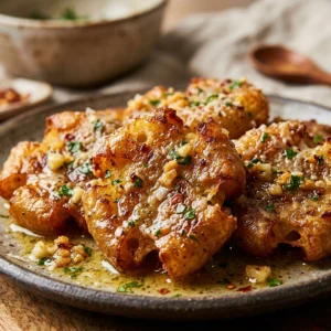 Viral Crispy Smashed Gnocchi with Garlic Butter
