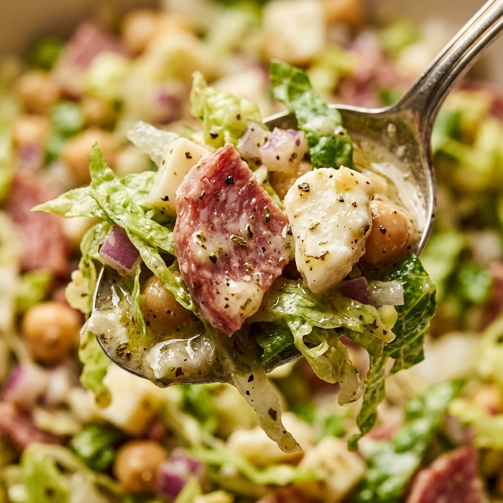 Viral La Scala Chopped Salad Loaded Dripping In Dressing Copycat