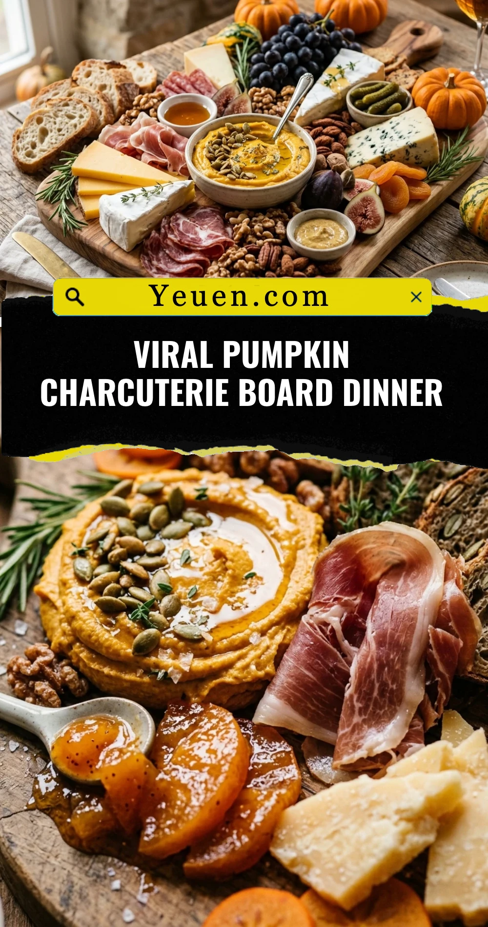 Viral Pumpkin Charcuterie Board Dinner
