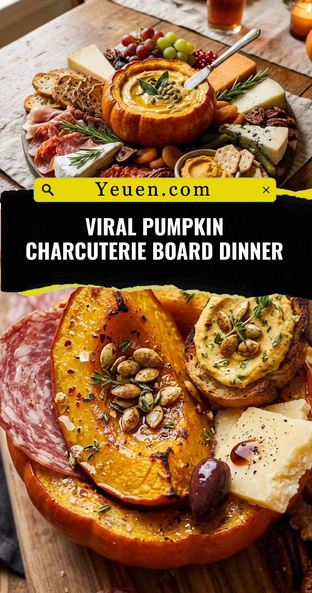 Viral Pumpkin Charcuterie Board Dinner