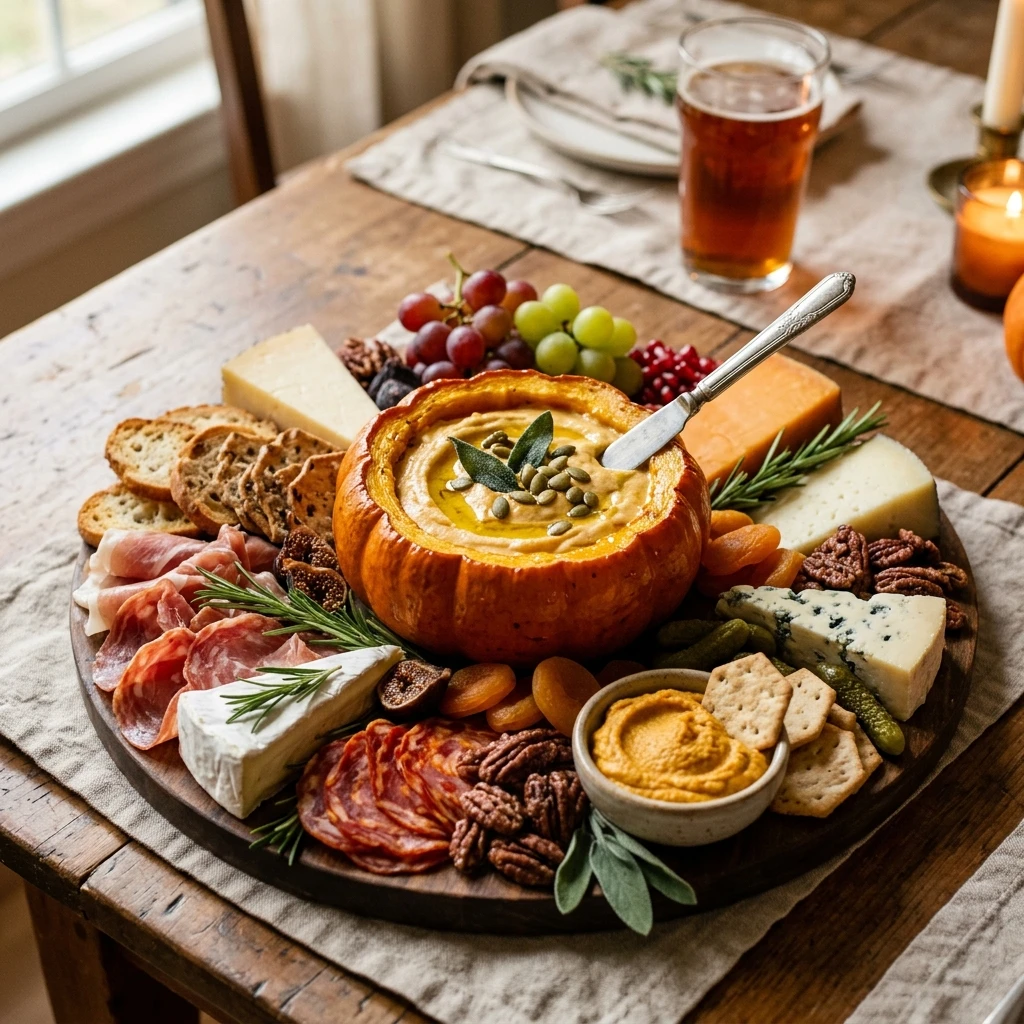 Viral Pumpkin Charcuterie Board Dinner