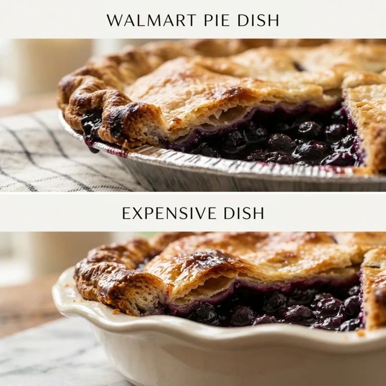 Walmart Pie Dish Vs Expensive Dish For Easy Pie