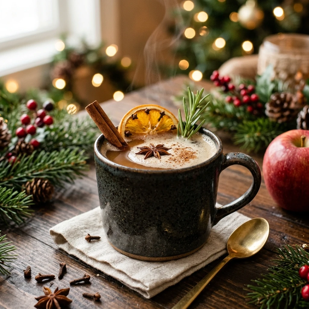 Winter Apple Cider Drink Easy Cozy Holiday Christmas