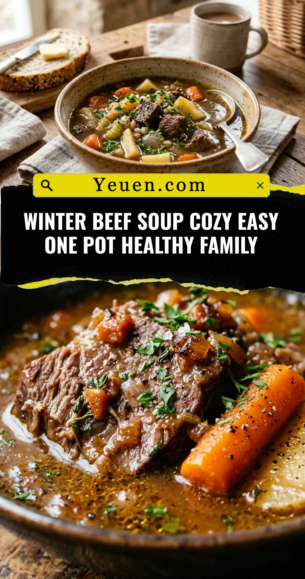 Winter Beef Soup Cozy Easy One Pot Healthy Family
