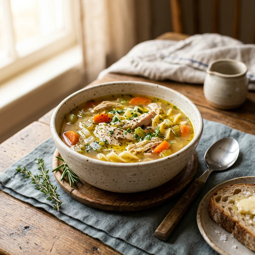 Winter Chicken Noodle Soup Cozy Easy One Pot Healthy Family