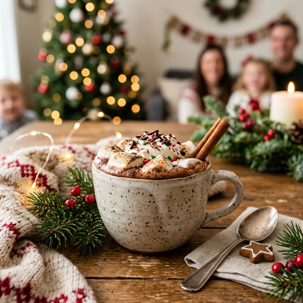 Winter Cozy Cocoa Drink Easy Holiday Christmas Family