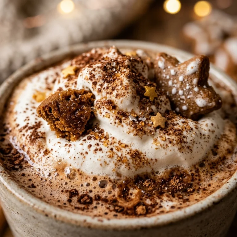 Winter Gingerbread Hot Chocolate Easy Cozy Holiday Christmas