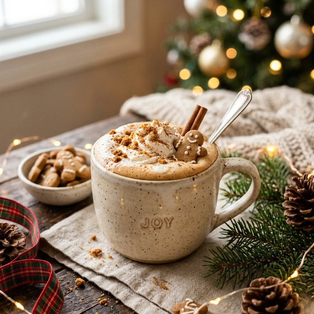 Winter Gingerbread Latte Starbucks Copycat Cozy Easy Holiday Christmas