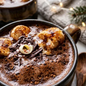 Winter Hot Chocolate Easy Cozy Holiday Christmas
