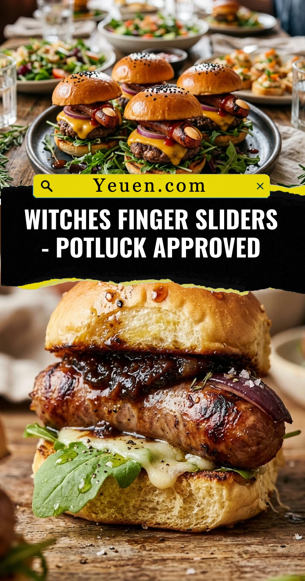 Witches Finger Sliders - Potluck Approved