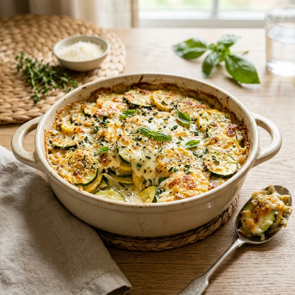 Zucchini Casserole Easy Vegetable Healthy Cheesy One Dish